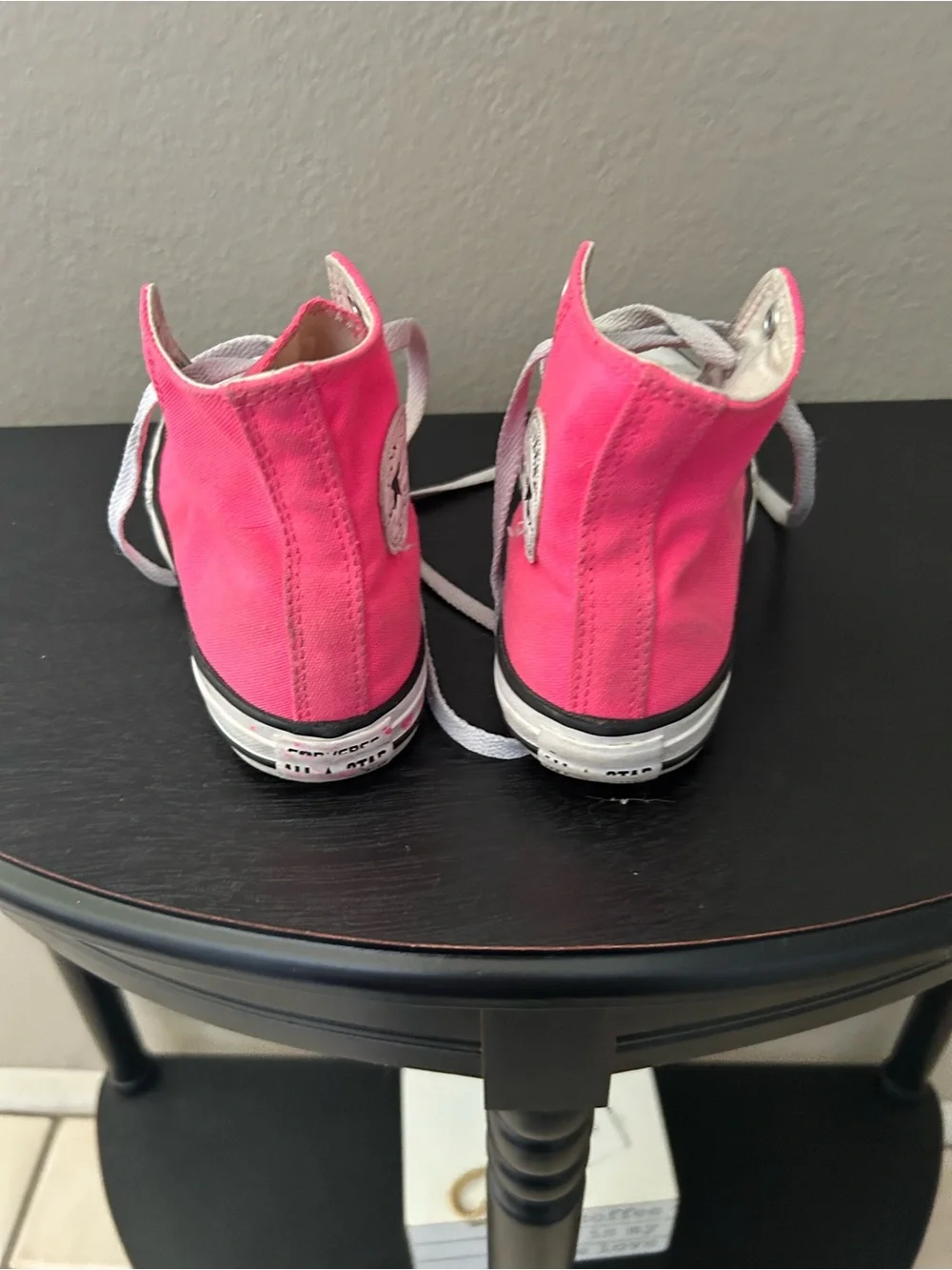 Converse Kids High-Top Sneakers in Coral Pink
